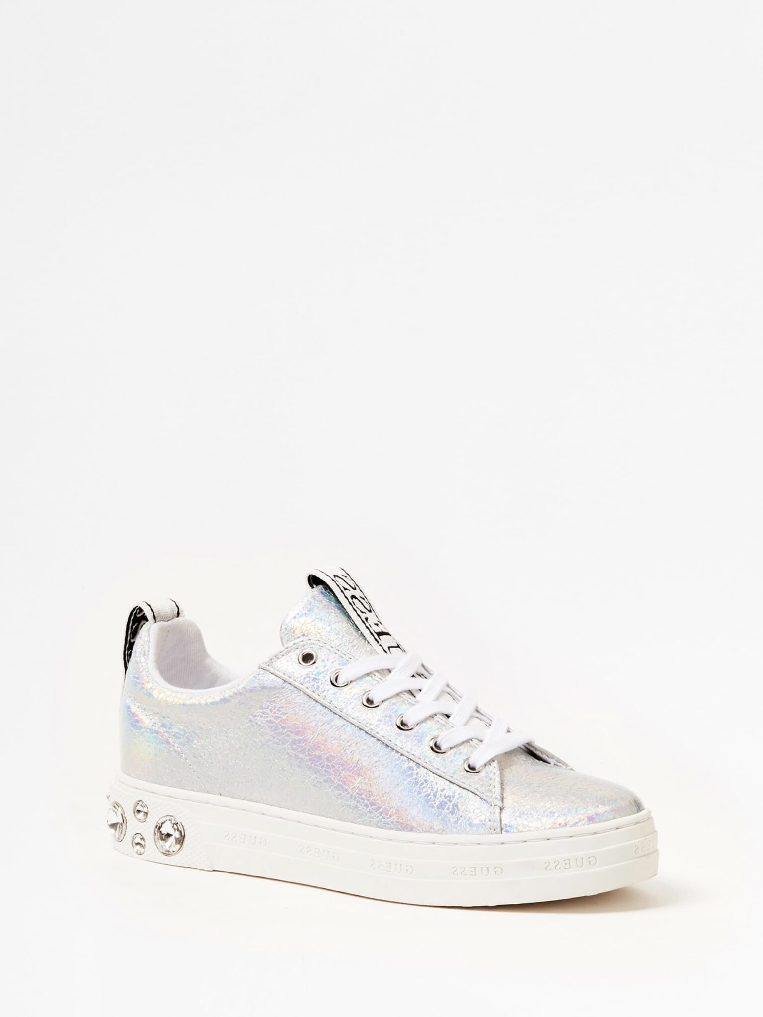 guess sneakers silver