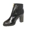 Lodi Rotu Black Patent Boot - Image 3