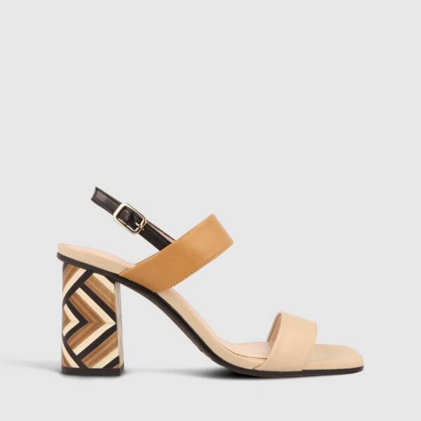 Lodi Gacel-Ro Tan Stripe Sandal