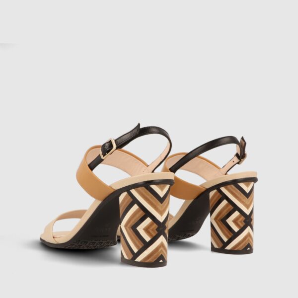 Lodi Gacel-Ro Tan Stripe Sandal - Image 3