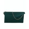 Marian Green Satin Clutch