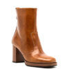 NeroGiardini Tan Leather Block Heel Boot - Image 2