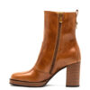 NeroGiardini Tan Leather Block Heel Boot - Image 3