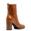 NeroGiardini Tan Leather Block Heel Boot - Image 4