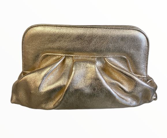 Metallic gold hotsell clutch bag