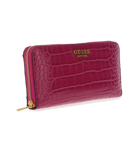 Guess Laurel Large Zip Around Wallet- Boysenberry - Pasma Shoes