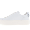 Nero Giardini Leather Bow Platform Trainers, White - Image 4