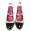 Marco Moreo Nude and Black Block Platform Heel - Image 3