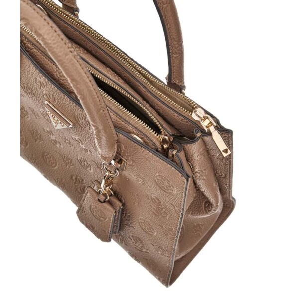 Guess Cresidia Society Satchel Dark Taupe - Image 3