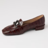 Marian Brown Croc Style Loafer - Image 3