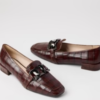 Marian Brown Croc Style Loafer - Image 2