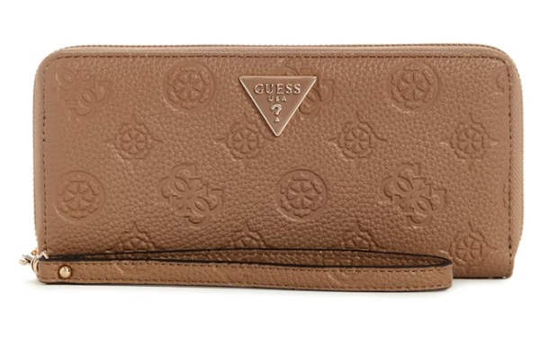 Guess Large Dark Taupe Cresidia Logo Wallet