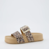 Paul Green Leopard Platform Slip on Mule