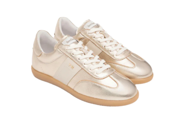 Nero Giardini Gold Metallic Trainer - Image 2