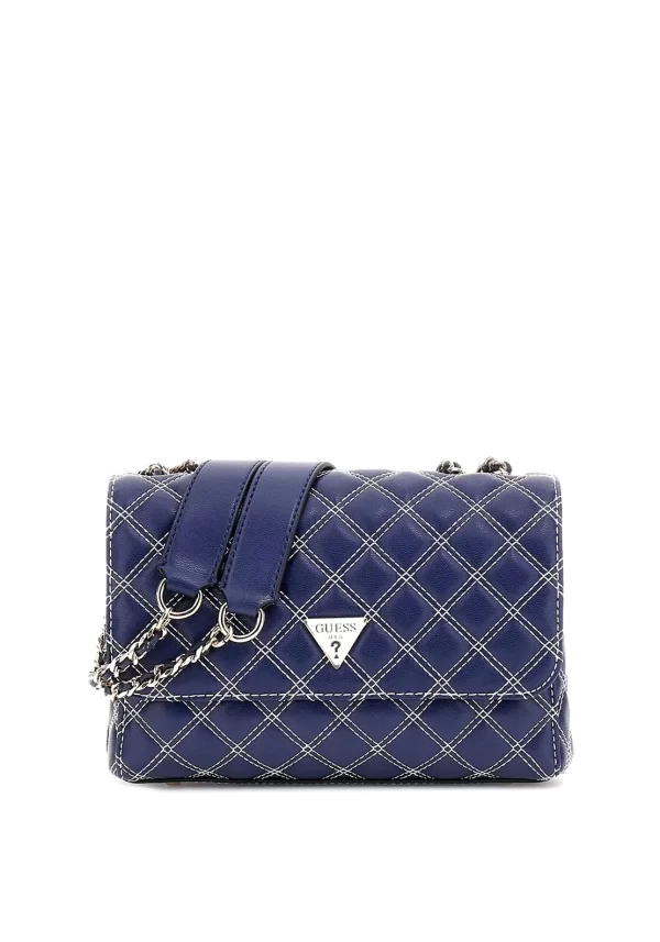 Guess QG9649200 navy with white shoulder bag
